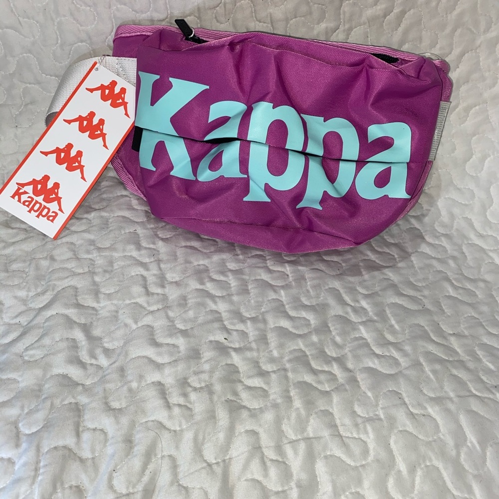 Kappa pink aqua white shoulder bag
